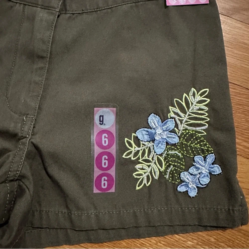 Girls size 6 NWT New Gymboree 2004 Tropical Utility Shorts Costa Rica